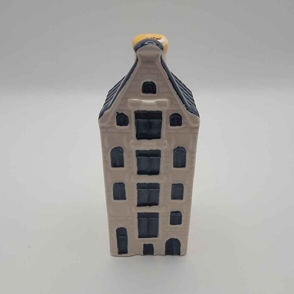 KLM Bols Blue Delft House 65 Amsterdam Bottle 2009 Empty Miniature Decor